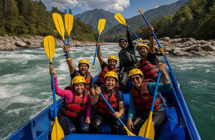 Premium 16km River Rafting Experience with Drone Coverage and Video in Rishikesh