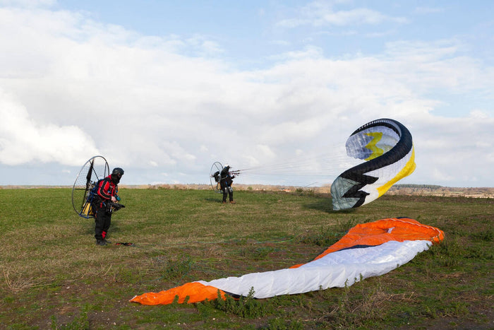 Paramotoring at Brahmaputra Carnival, Assam