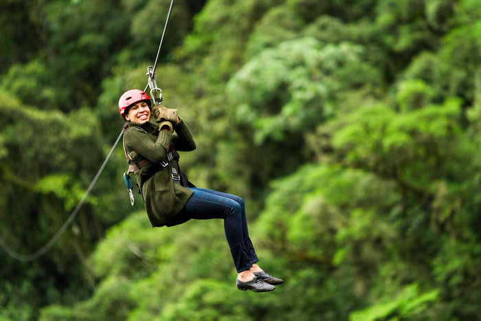 Zipline in Suwakholi, Mussoorie