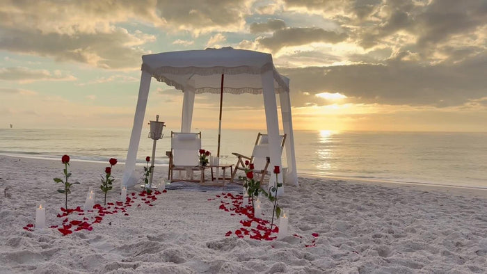 Romantic Beachside Cabana Experience for Two in Mumbai