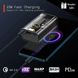 23W C-Thru Power Bank – Fast, Sleek, Transparent