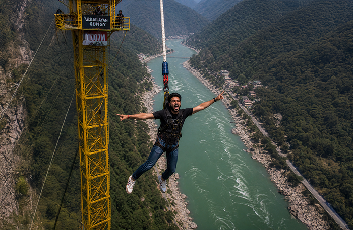 Adrenaline-Packed Rishikesh Thrill Combo with Multiple Bungee Jump Styles and Activities