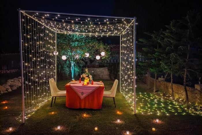 Romantic North Indian Cabana Candlelight Dinner for Two in Koramangala, Bengaluru
