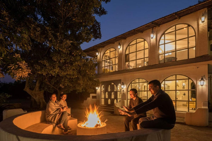Scenic Private Bonfire Experience at The Riverwood Forest Retreat, Kanha