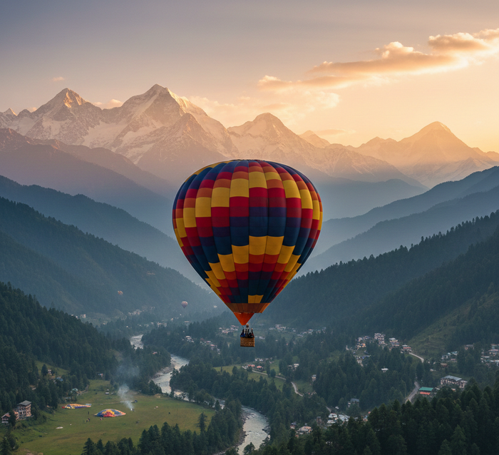 Scenic Tethered Hot Air Balloon Shared Ride in Pachmarhi with Satpura Adventure Club