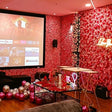 Red Gala Private Theatre Celebration Experience with Premium Décor