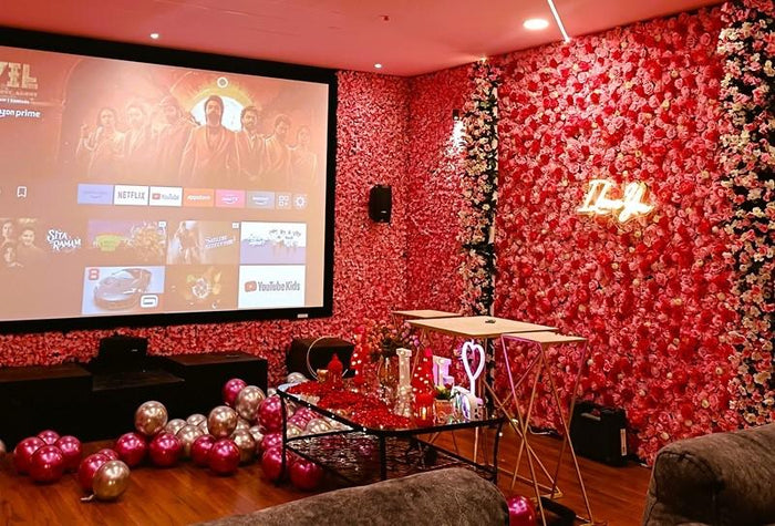Red Gala Private Theatre Celebration Experience with Professional Video Shoot