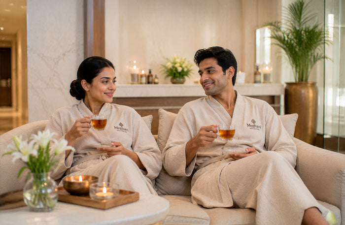 Relaxing One-Hour Couple Swedish Massage at Meghavi Wellness Spa - The Landmark Group - Faridabad