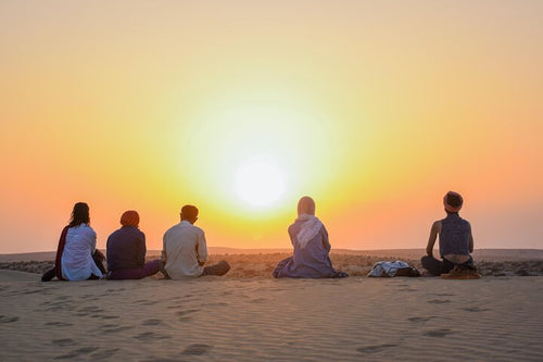 Sunset meditation