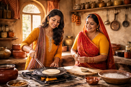 Indulgent Cooking class and dinner with Rekha family with full meals