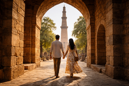 Immersive Explore Qutub Minar & Mehrauli Archaelogical Park with a Local Storyteller