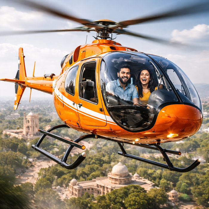 Scenic 20-Minute Shared Helicopter Ride Over Gurugram Skyline