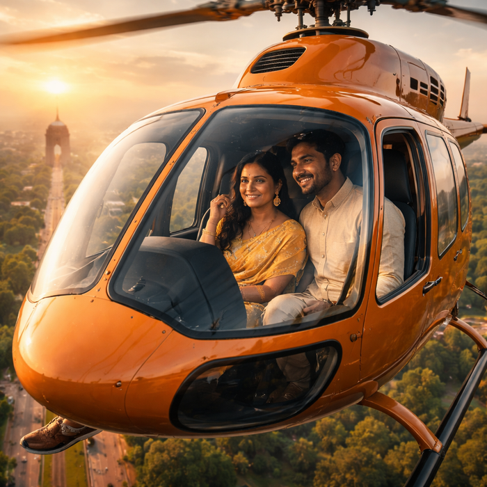 Scenic 20-Minute Shared Helicopter Ride Over Gurugram Skyline