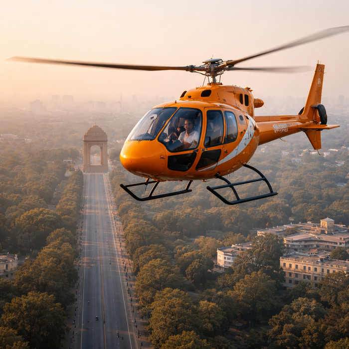 Scenic 20-Minute Shared Helicopter Ride Over Gurugram Skyline