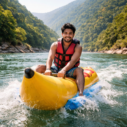 Banana Boat Ride in Tattapani