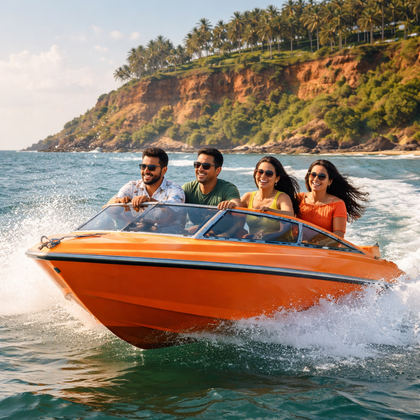 Speedboat Experience in Varkala