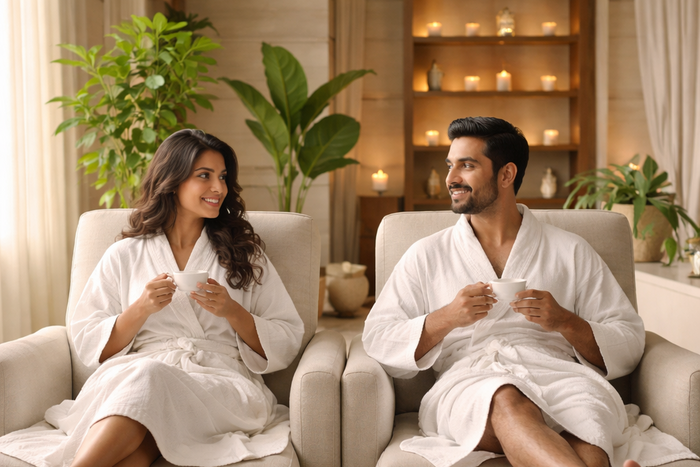 Relaxing 90-Minute Couple Massage at Four Fountains Spa - Rahatni - Pune