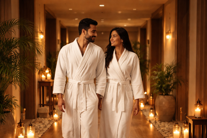 Relaxing 90-Minute Couple Massage at Four Fountains Spa - Rahatni - Pune