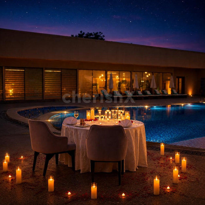 Poolside Dining by Umrao