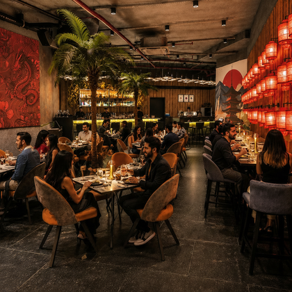 Pa Pa Ya Mumbai - Elegant 4-Course Pan-Asian Lunch for Two