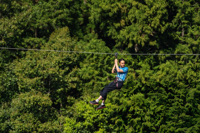 Zipline in Suwakholi, Mussoorie