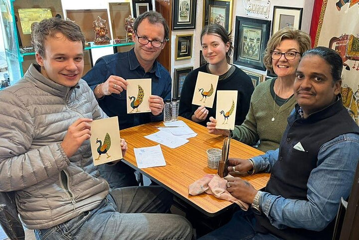 Curated Traditional miniature painting class at Pacific Art