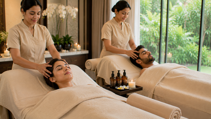 Soothing One-Hour Couple Swedish Massage at Meghavi Wellness Spa - Novotel Sipcot - Chennai
