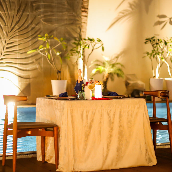 By the Blue Poolside Dining by Grand Mercure Bangalore