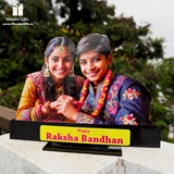 Family Photo Cutouts with Message | 12 inch Size | Super Glossy HD Print Quality