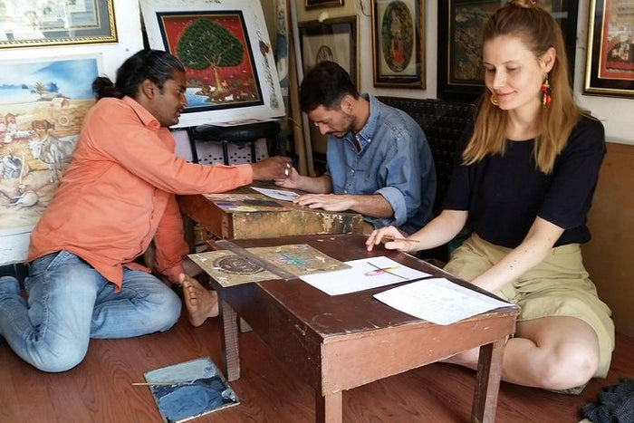 Curated Traditional miniature painting class at Pacific Art