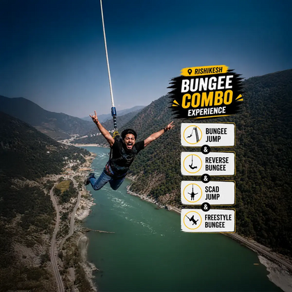 Adrenaline-Packed Rishikesh Thrill Combo with Multiple Bungee Jump Styles and Activities