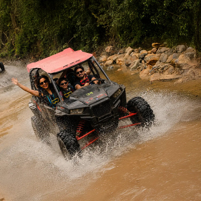 Adventure-Filled 3 KM Razor 570 3-Seater ATV Driving Experience on Palampur's Tea Track