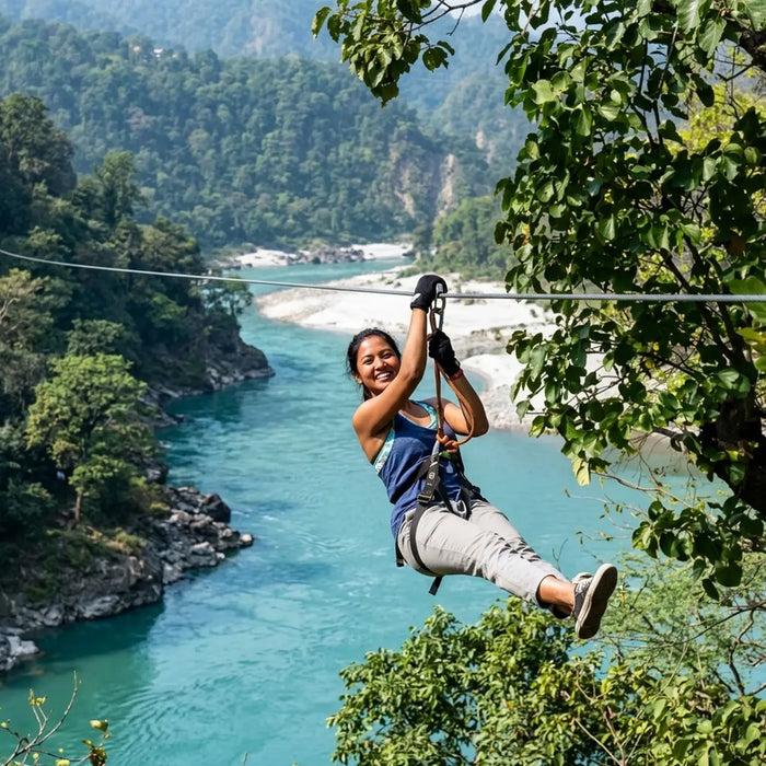 Adventure-Loaded White Water Ziplining in Rishikesh