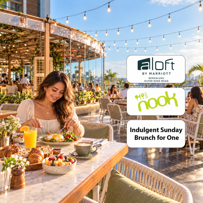Nook Aloft Bengaluru - Indulgent Sunday Brunch for One with Live Music