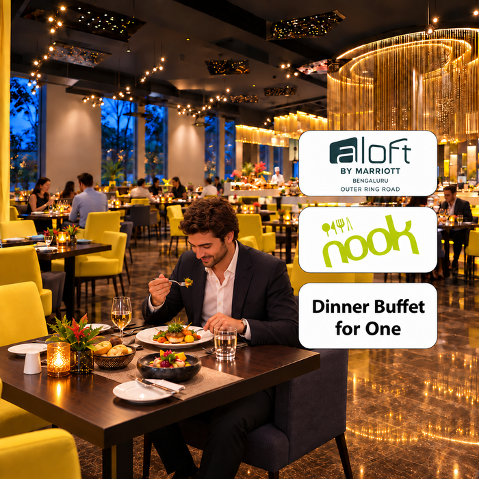 Nook Aloft Bengaluru - Indulgent Dinner Buffet at for One with Live Music