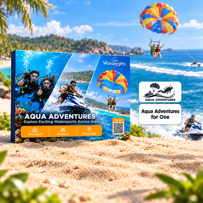 Thrilling Aqua Adventure Gift Box: Explore 20+ Experiences Water Adventures Across India Scuba Diving, Jet Skiing, Parasailing & More