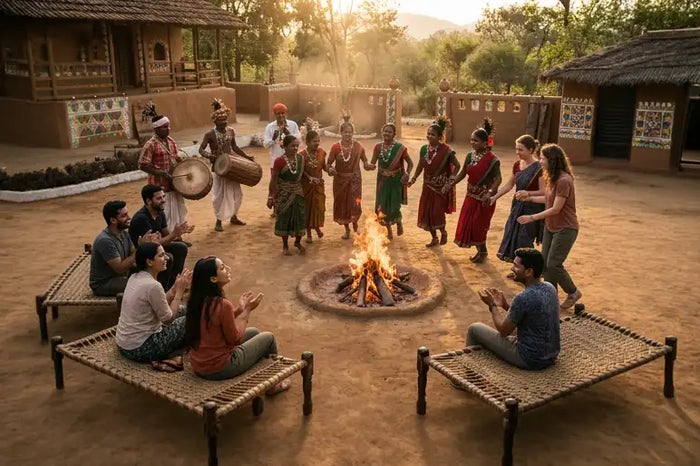 Authentic Baiga Tribal Dance Experience in Kanha