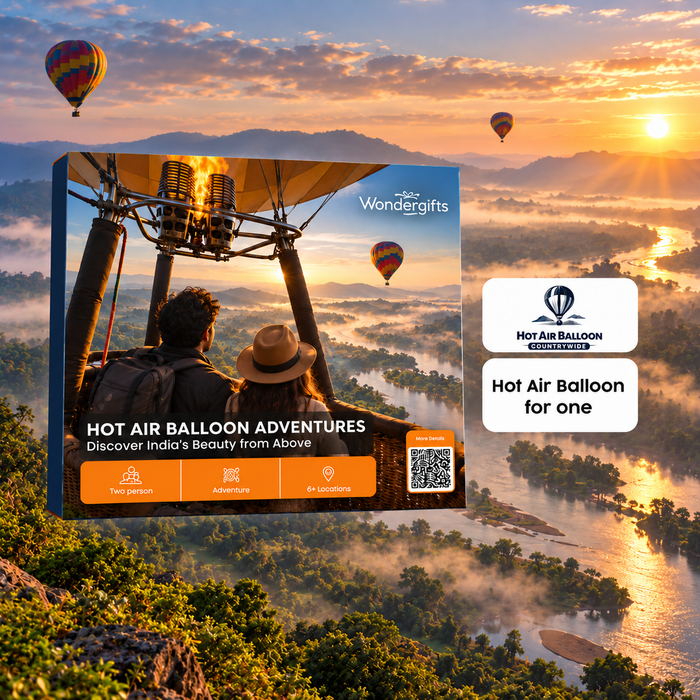 Hot Air Balloon Adventure Gift Box: Discover Stunning Landscapes from the Skies Across India