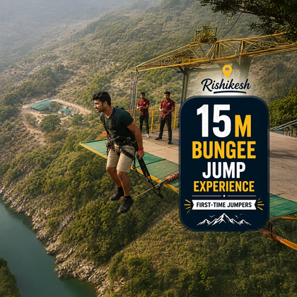 Beginner-Friendly 15m Bungee Jump Experience for First-Time Jumpers