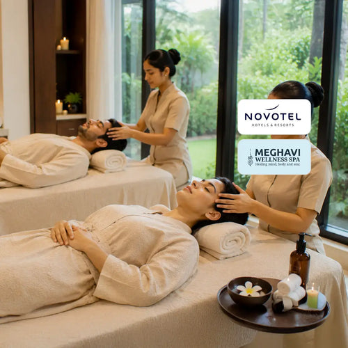 Blissful One-Hour Couple Swedish Massage at Meghavi Wellness Spa  - Novotel Shamshabad - Hyderabad