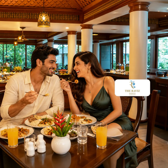 Buffet Dining Experience for Two at Keraleeyam Restaurant, The Raviz Resort & Spa, Kadavu in Kozhikode