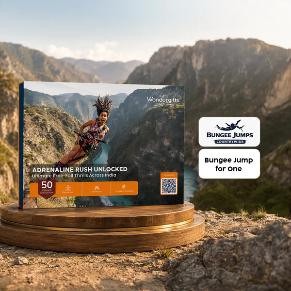 Bungee Jump Gift Box: Heart-Pounding Free-Fall Adventures Across 22 Locations in India
