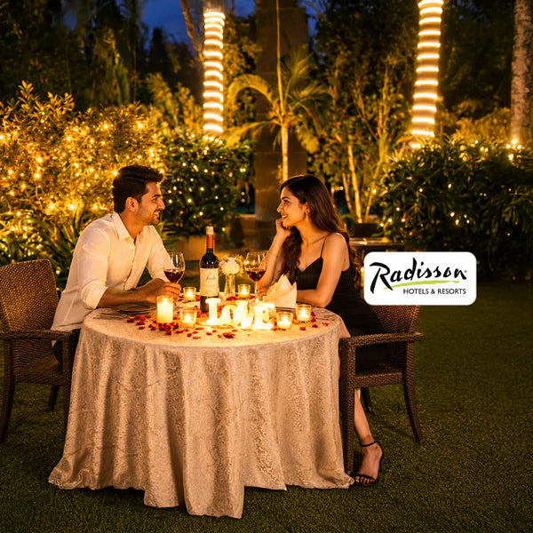 Picturesque Private Candlelight Dinner Experience for Two at Radisson in Delhi NCR