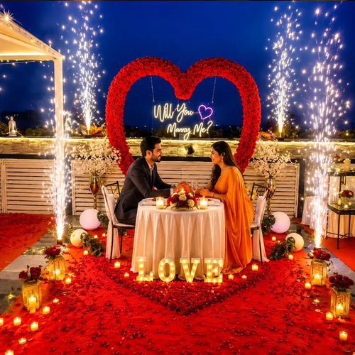 Charming Private Proposal Dinner Experience for Two in Jaipur, Jaipur Delhi NCR