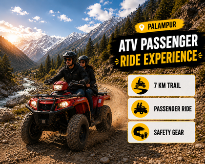 Adventure-Filled 7 KM Sportsman 570 ATV Passenger Ride Experience in Palampur