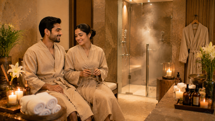 Relaxing One-Hour Couple Swedish  Massage at Meghavi Wellness Spa - The Belvedere Golf And Country Club - Ahmedabad