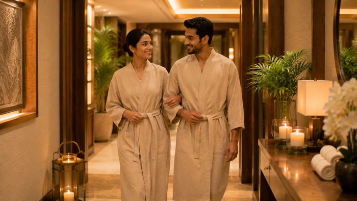 Relaxing One-Hour Couple Swedish  Massage at Meghavi Wellness Spa - The Belvedere Golf And Country Club - Ahmedabad