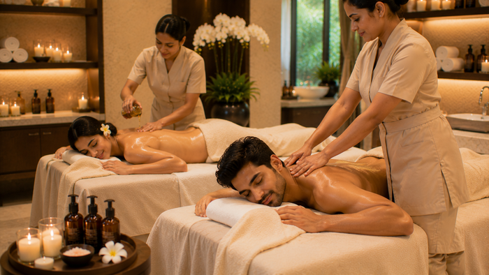 Meghavi Spa Couples Massage Gift Box: Soothing Wellness Retreats Across India