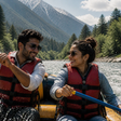 Romantic Himalayan Couples Boating Experience on the Beas River, Manali