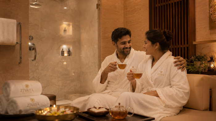 Relaxing One-Hour Couple Massage at Zivaya Spa Wyndham Grand, Udaipur
